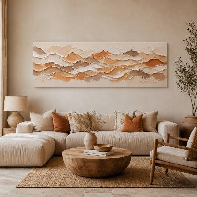 Obraz na plátně - Proud zapomnění FeelHappy.cz Rozměr (Šířka/Výška): 300 x 100 cm