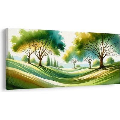 Obraz sluneční svit v parku - 120x60