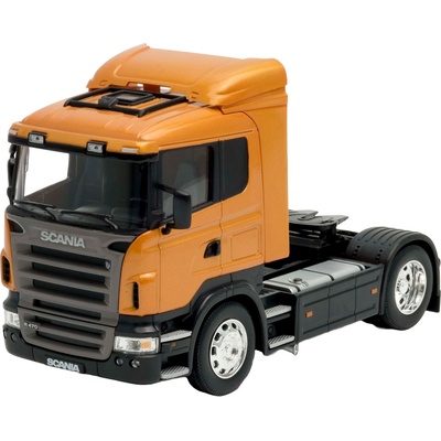 Welly Метална играчка Welly - Влекач SCANIA R470, оранжев, 1: 32 (1DCTYWE07032620TRA)