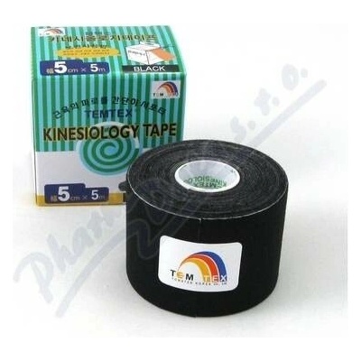 TEMTEX Kinesiology tape černá 5 cm x 5 cm