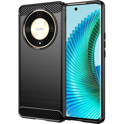 Techsuit Carbon Silicone puzdro pre Honor Magic6 Lite – čierne