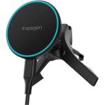 Spigen MagSafe Зарядно за Кола, Spigen EV15MAQ Wireless Car Charger Essential 15w, Черен (ACP10513)
