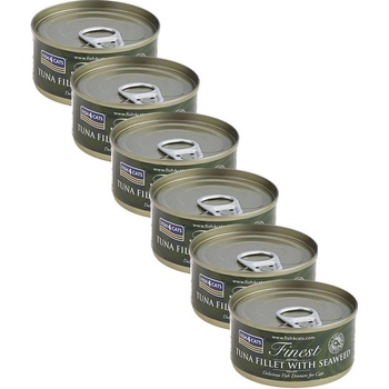 Fish4Dogs Fish4cats Най-добра риба тон и водорасли 6 x 70 г
