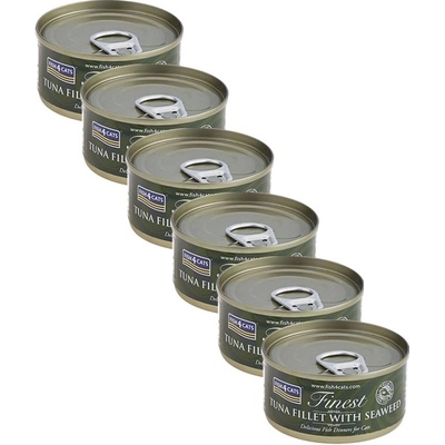 Fish4Dogs Fish4cats Най-добра риба тон и водорасли 6 x 70 г
