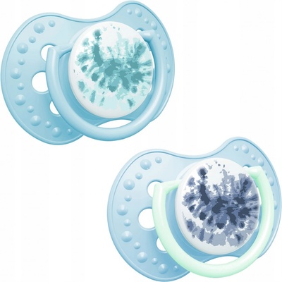 Lovi dynamický silikon dudlík Tie Dye Blue 22/918boy 2 ks