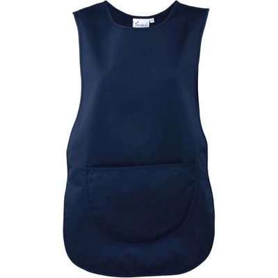 Premier Tabard zástěra s kapsou a zapínáním Clean námořnická modrá
