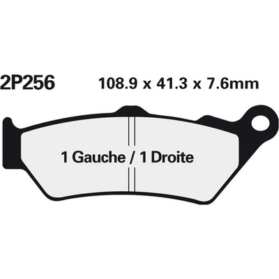 Přední brzdové destičky Nissin BMW F 650 , ST 1994 - 2000 směs NS