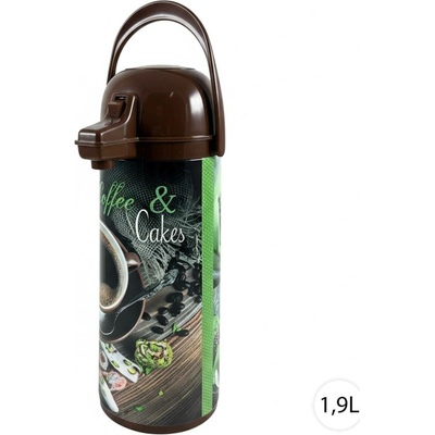 Perfect Home Termoska s pumpou 1,9 l potisk