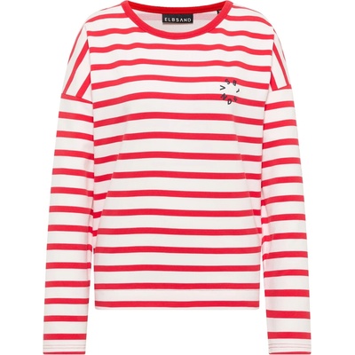 ELBSAND Дамски пуловер ELBSAND Women's Elva Jumper - Cloud White / Barberry - размер XXL (117-3699-0116)