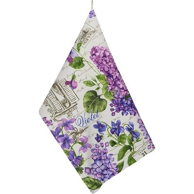Bellatex Šeřík 50 x 70 cm Fialová,Bílá,Zelená