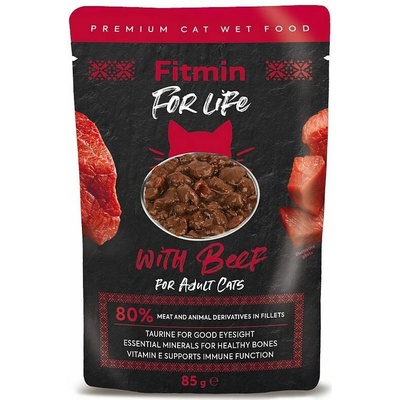 Fitmin For Life for Adult Cats Beef 85 g