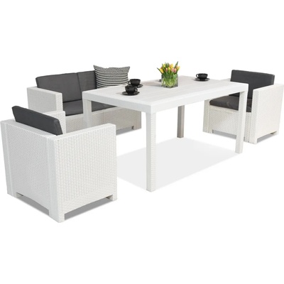 BICA Мебели от техноратан Colorado Apetito 4 Бяла Bica (BCCOLAP4BL)