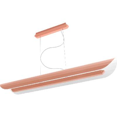 Apolin линейна висяща лампа 120 см, пепел от рози (11215116)
