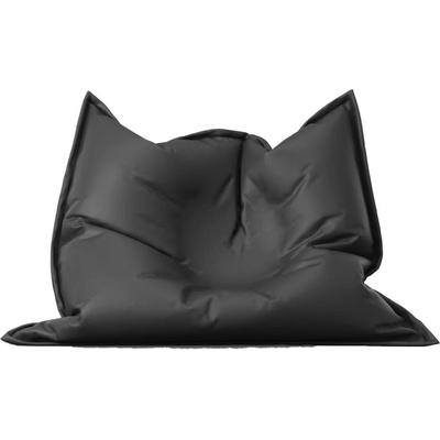 PUFRELAX Пуф, Голяма възглавница, 350л. , Magic Pillow - Panama Black, Перящ се калъф, Водоустойчив, Пълнеж от Полистиролни перли (PUF-G-MP-PEX-BL)