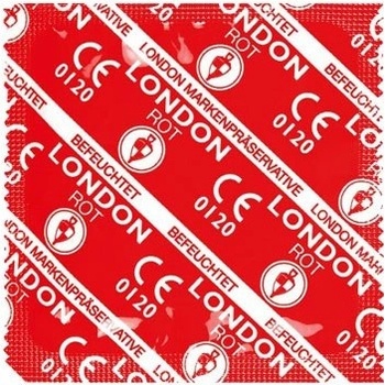 LONDON Red - червени презервативи (1 бр. )