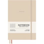 Shkolyaryk Publishing House Genius A5 96 Sheets Softcover Checkered Latte Notebook (A5-7109K)