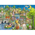 Ravensburger - Puzzle Mother Gooseville - 1 000 piese