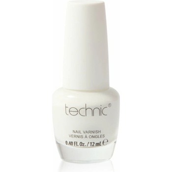 Technic Cosmetics Nail Varnish rychleschnoucí lak na nehty odstín White 12 ml