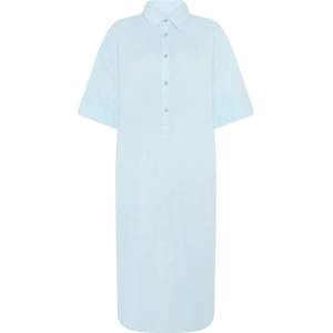 KnowledgeCotton Apparel Дамска рокля Knowledgecotton apparel Women's Organic Cotton Shirt Dress - Skyway (134-1893-0214)