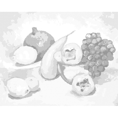 ZUTY Bodkovanie - OVOCIE Rámovanie: vypnuté plátno na rám, Rozmer: 40x50 cm