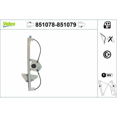 Mechanizmus zdvíhania okna VALEO 851078