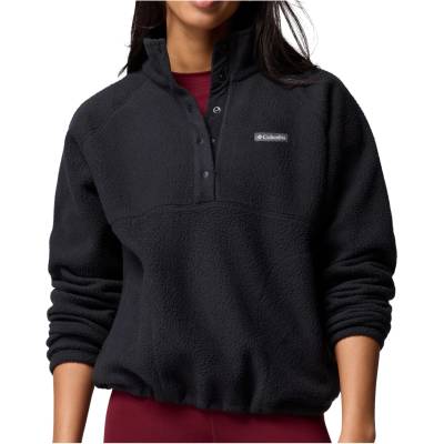 Columbia Дамски поларен пуловер Columbia Women's Jasper Ridge Pebbled Fleece Half Snap Fleece jumper - Black - размер XL (105-6167-0115)