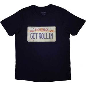 Nickelback License Plate Navy Blue XL Риза (NKBTS03MN04)