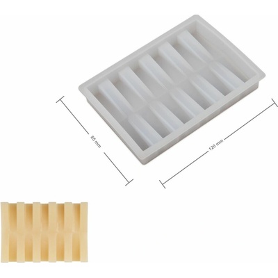 Manumi silikónová forma na odlievanie kreatívnej hmoty 120 x 85 x 18 mm mydlenka - 1 ks