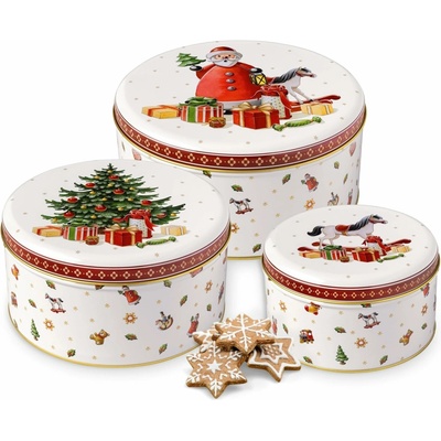 Winter Collage Accessoires sada kovových dóz na cukroví Villeroy & Boch