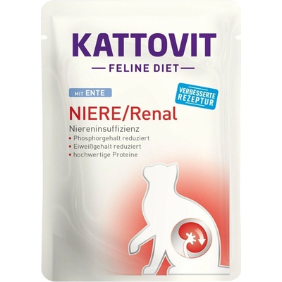 Kattovit Feline Diet Niere/Renal Kachna 24 x 85 g