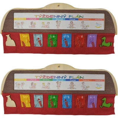 HOME Darčekový predmet TÝŽDENNÝ PLÁN 37x16 cm