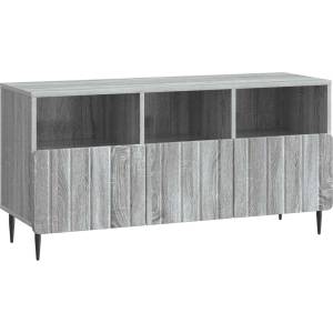 vidaXL ТВ шкаф Сива сонома 102 x 34, 5 x 50 см Инженерна дървесина (894451)