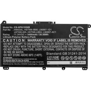 Cameron Sino Батерия за лаптоп HP Pavilion 15 15-EG0000, Pavilion 15 EG0073CL HSTNN-IB90 LiPo 11.34V 3400mAh CAMERON SINO (CS-HPN155NB) - tehnik