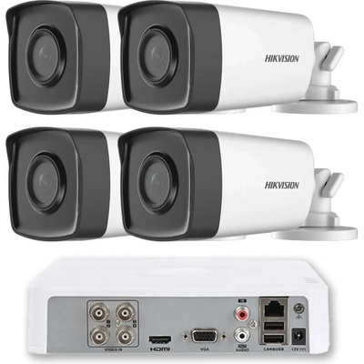 HIKVISION Готов Комплект ZK41140E 4 Камери Hikvision 2MP с Аудио и IR 40m (ZK41140E)