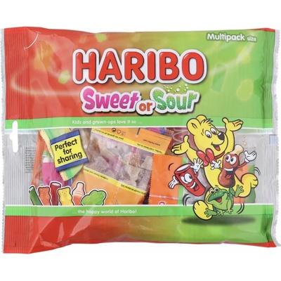 Haribo Sweet or Sour želé bonbony sáčky 15ks 350 g