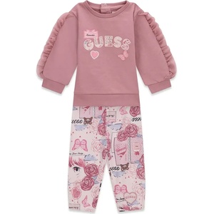 Guess Бебешки комплект Guess от две части с блуза с волани и флорален клин