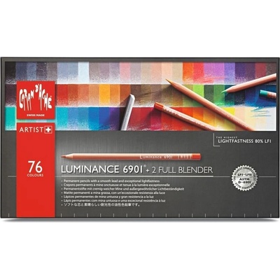 Caran d'Ache 6901.776 Luminance umělecké pastelky nejvyšší kvality 76 ks