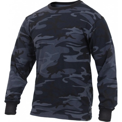 Rothco triko s dlouhým rukávem MIDNIGHT BLUE CAMO