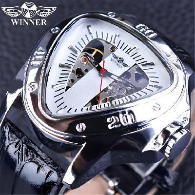 Winner Часовник Winner OT-14446 - Черен / Сребърен / Бял KP14446 (OT-14446)