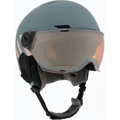 uvex Детска ски каска UVEX Rocket Visor Jr rhino/blush matt/mirror silver/lasergold lite