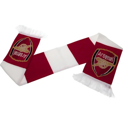 Šál Arsenal FC červeno biely pletený znak klubu