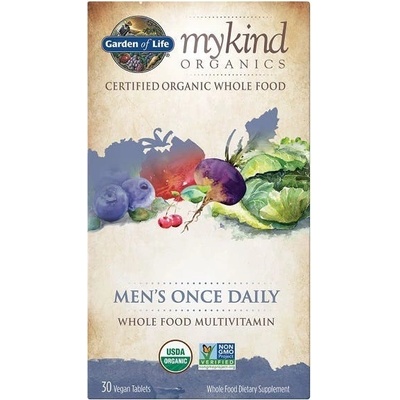 Garden of Life Mykind Organics Men's Once Daily Multi pre mužov 30 tabliet