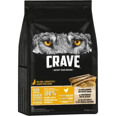 Crave kuře s kostní dření a starými odrůdami obilovin 2 x 7 kg