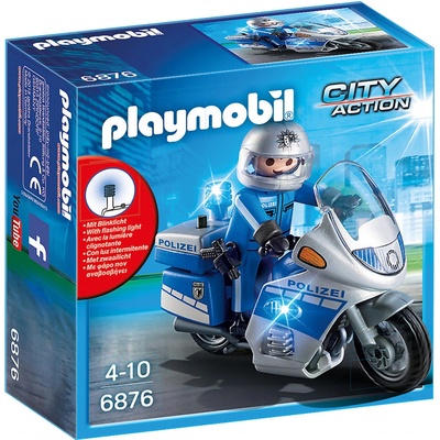 Playmobil 6876 Policejní motohlídka s LED majákem