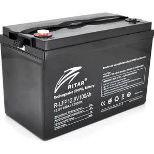 Ritar LIFePO4 Батерия за соларни системи LFP12.8V100AH 12V - 100Ah -330- 172 -214 мм (RITAR-LFP-12.8V-100AH)