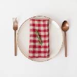 Linen Tales Ленени салфетки в комплект от 2 бр. Red Gingham - Linen Tales (LT-NS-40x40-RNCH)