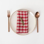 Linen Tales Ленени салфетки в комплект от 2 бр. Red Gingham - Linen Tales (LT-NS-40x40-RNCH)