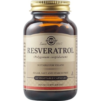 Solgar Resveratrol, 100 mg, 60 растителни капсули, Solgar