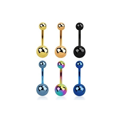 Piercingate piercing do pupíku PBK00176 Růžové zlato