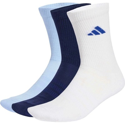 adidas ponožky Cushioned Sportswear Crew Socks 3 Pair Pack Dark Blue/White/Glow Blue
